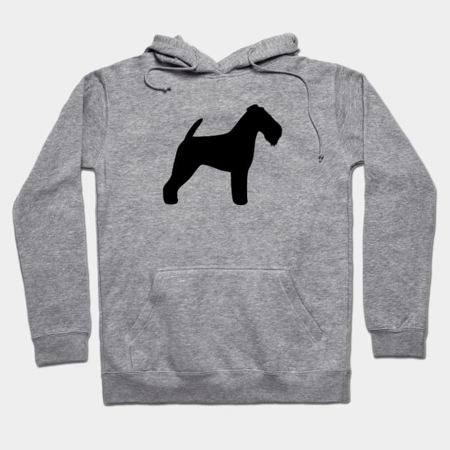 Welsh Terrier Silhouette Hoodie by Coffee Squirrel